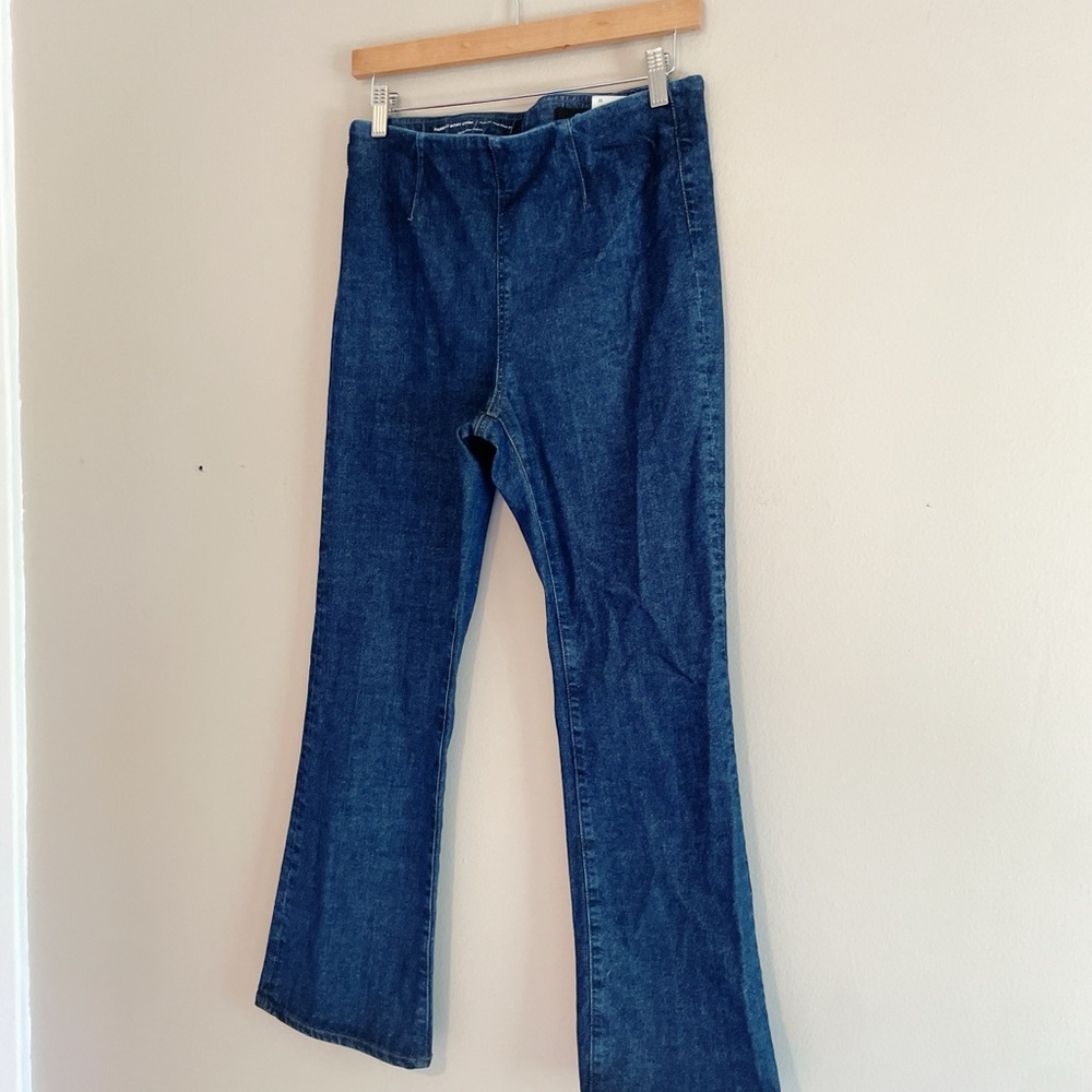 AG Women’s Medium Blue Denim Jeans Size M flare - Picture 4 of 5